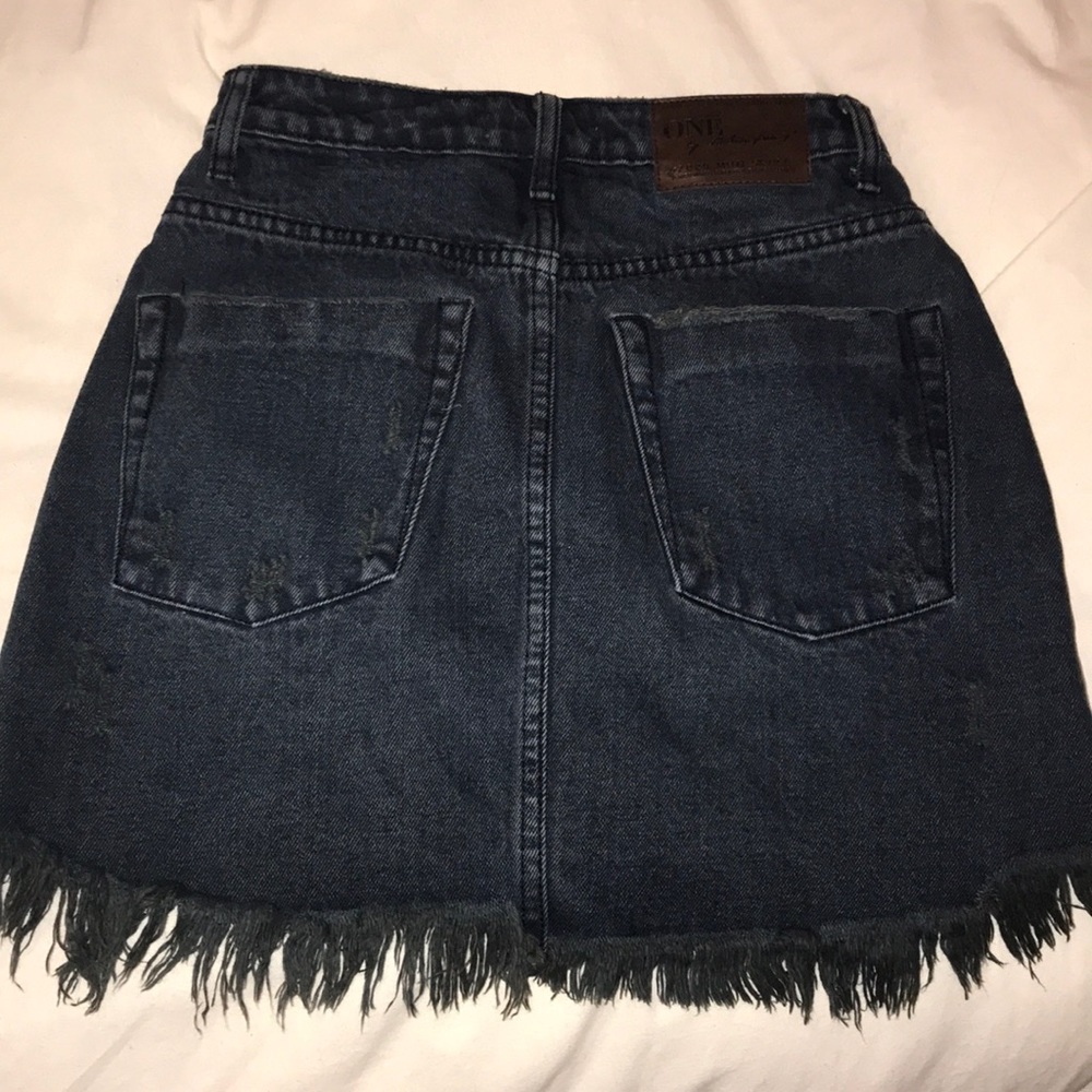 NWOT One Teaspoon Fox Black 2020 Mini Skirt - Picture 4 of 6